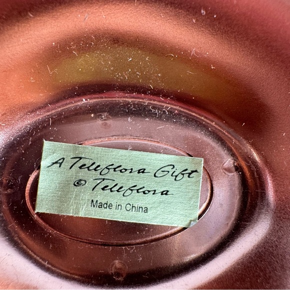 Decorative Copper Hammered Planter or decor by Tele-flora 
Approx. 8”x 4.5 “ - Picture 9 of 13